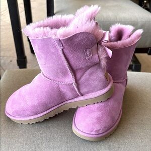NWOB UGG Mini Bailey Bow II Purple Boot